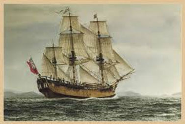 Photographie d'un navire sur une mer agitée. En raison de sa résistance et de sa durabilité en tant que tissu et corde, le chanvre était utilisé presque exclusivement dans les voiles et le gréement des navires qui quittèrent l'Europe pour découvrir le monde vers les années 1500.