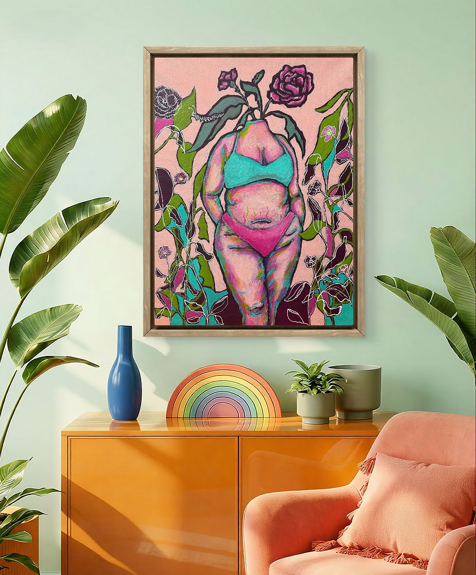 Thumbnail: Tansy (tan-zee) 12x16 Original on Canvas