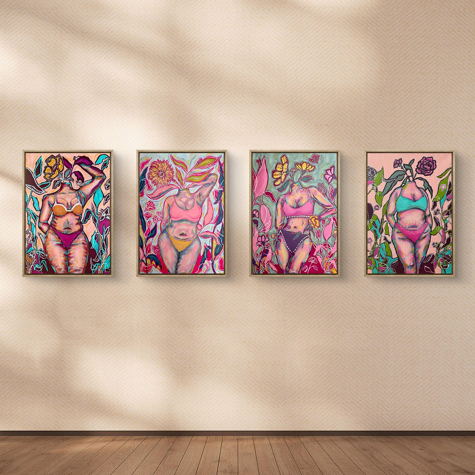 Thumbnail: Tansy (tan-zee) 12x16 Original on Canvas