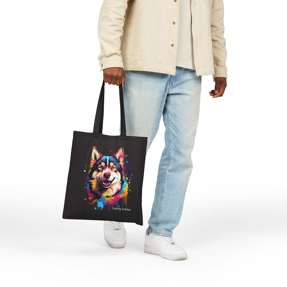 Thumbnail: Dog Lover's Cotton Tote Bag