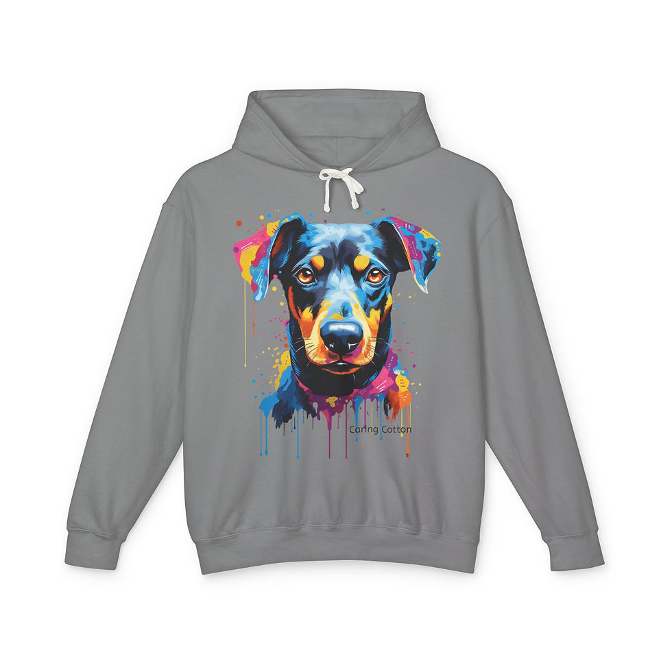 Thumbnail: Doberman Pinscher Pop Art Hooded Sweatshirt