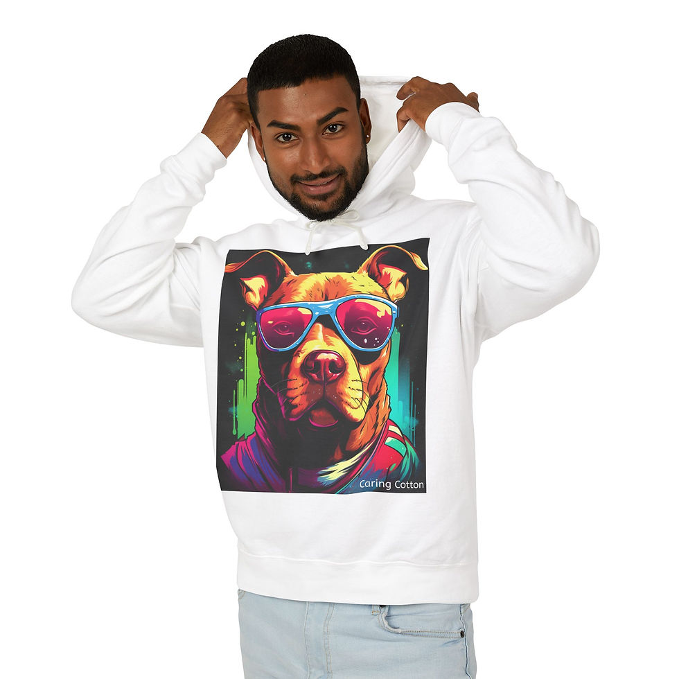Thumbnail: American Stafford Terrier Cool Guy Hooded Sweatshirt