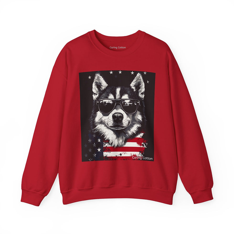 Thumbnail: Siberian Husky America! Sweatshirt