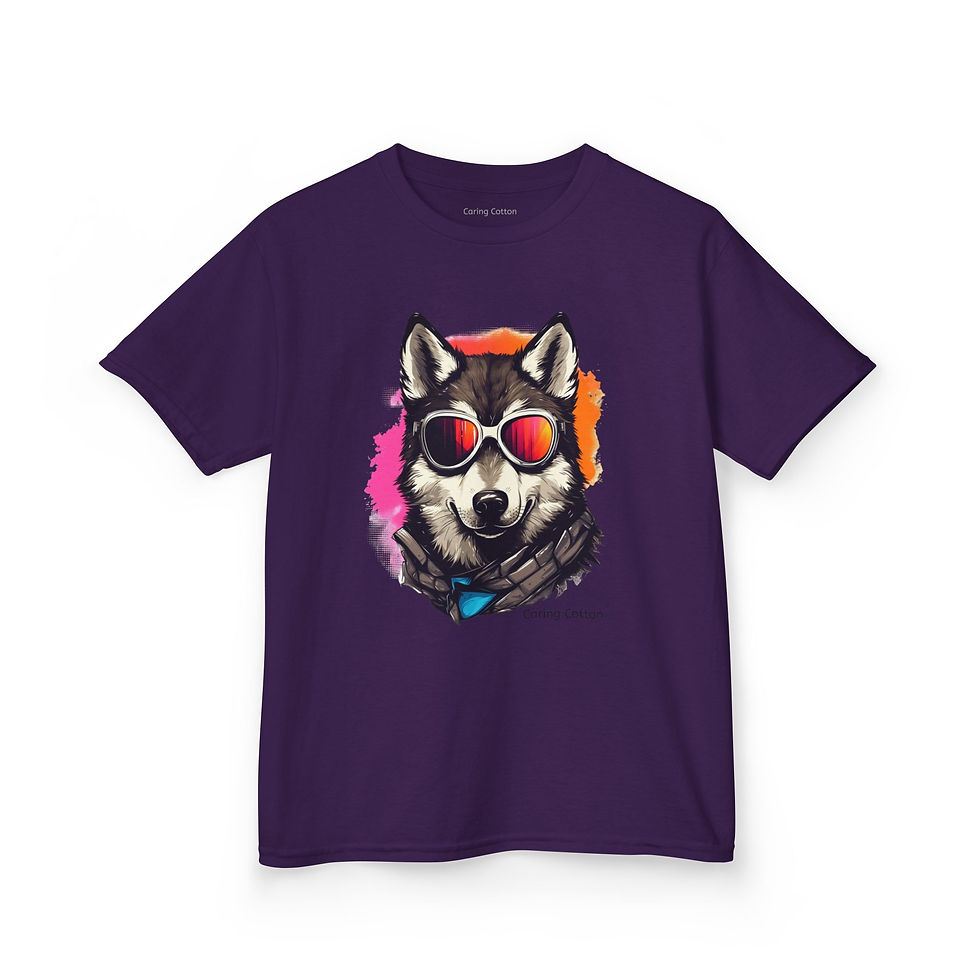 Thumbnail: Kids Siberian Husky Cool Guy Tee