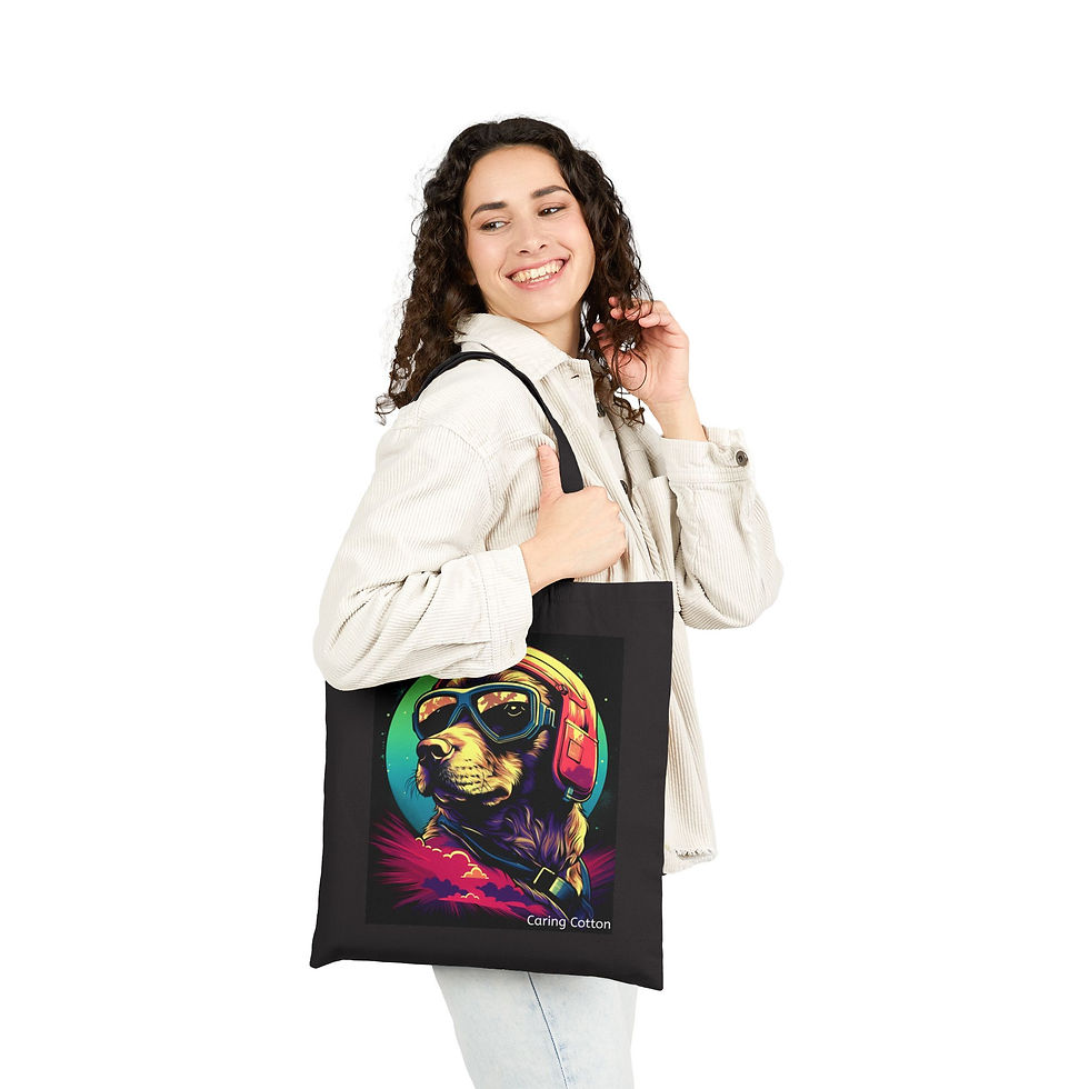 Thumbnail: Dog Lover's Cotton Tote Bag