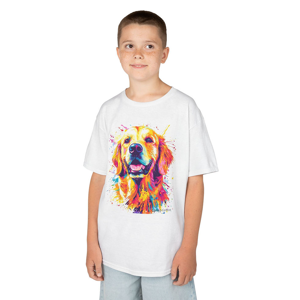 Thumbnail: Kids Golden Retriever Pop Art Tee
