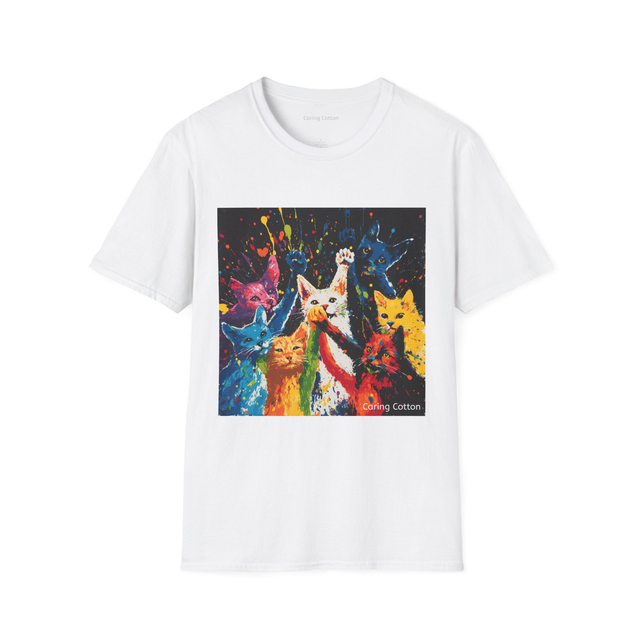Cat Party Pop Art T-Shirt