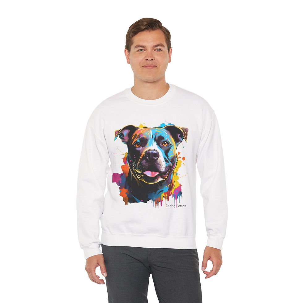 Thumbnail: American Staffordshire Terrier Pop Art Sweatshirt