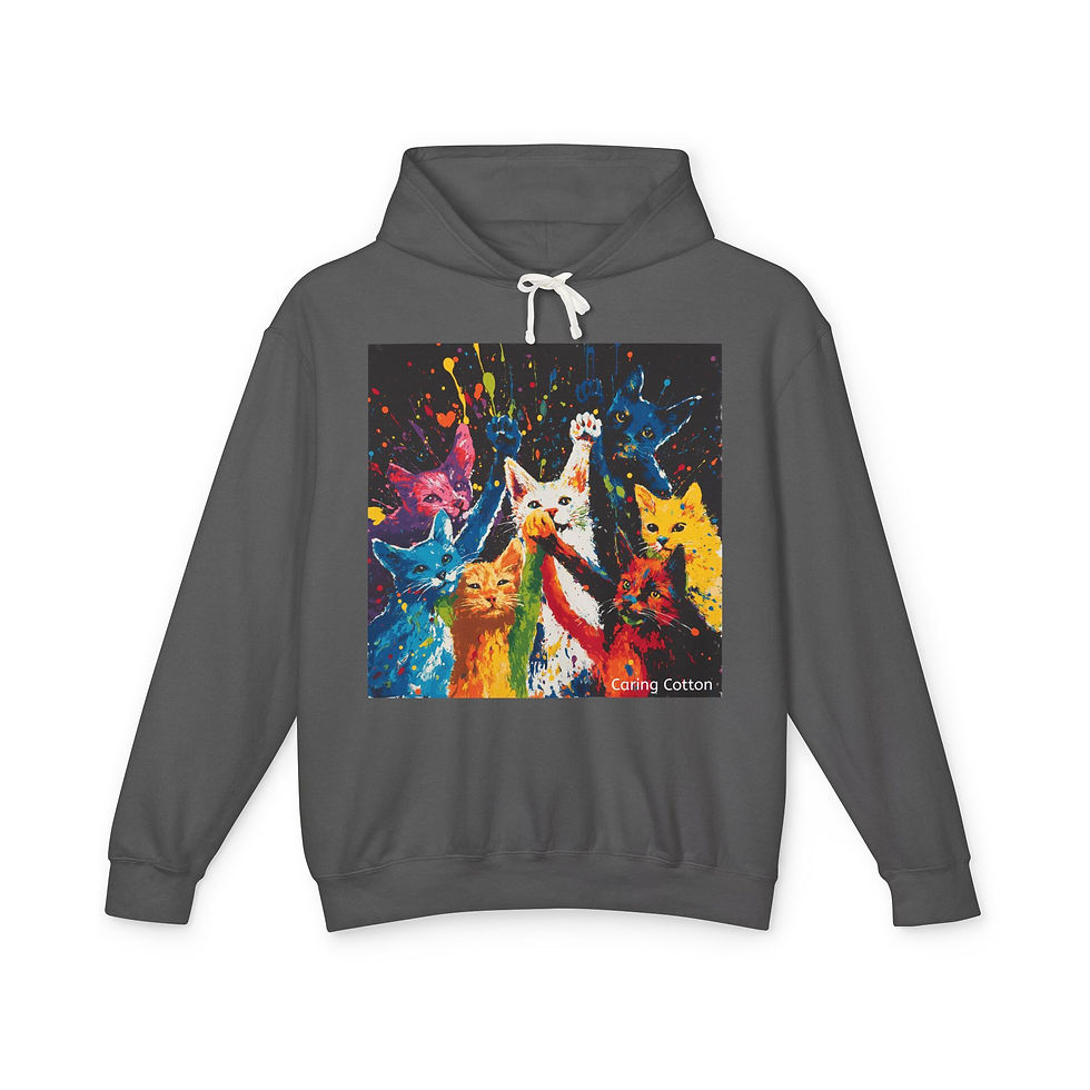Thumbnail: Cat Party Pop Art Hooded Sweatshirt