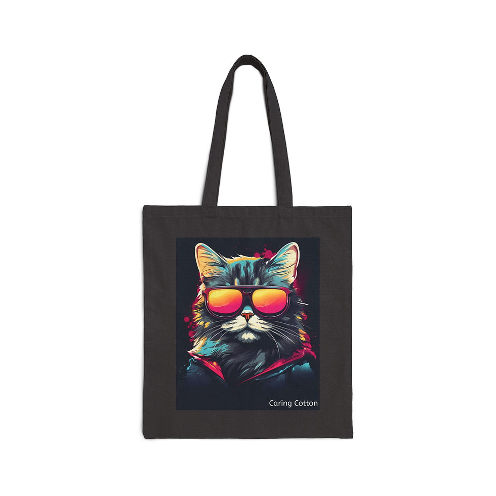Thumbnail: Cat Lover's Cotton Tote Bag