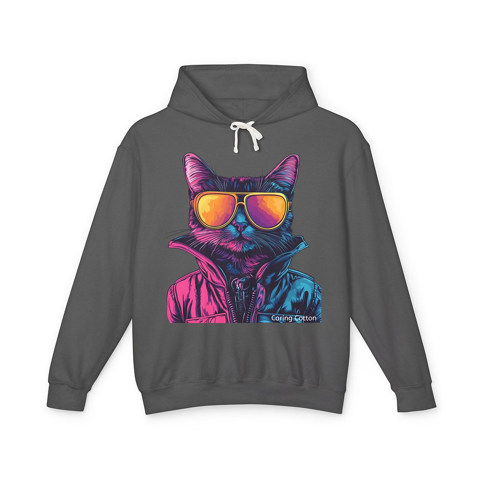 Thumbnail: Cat Cool Guy Hooded Sweatshirt