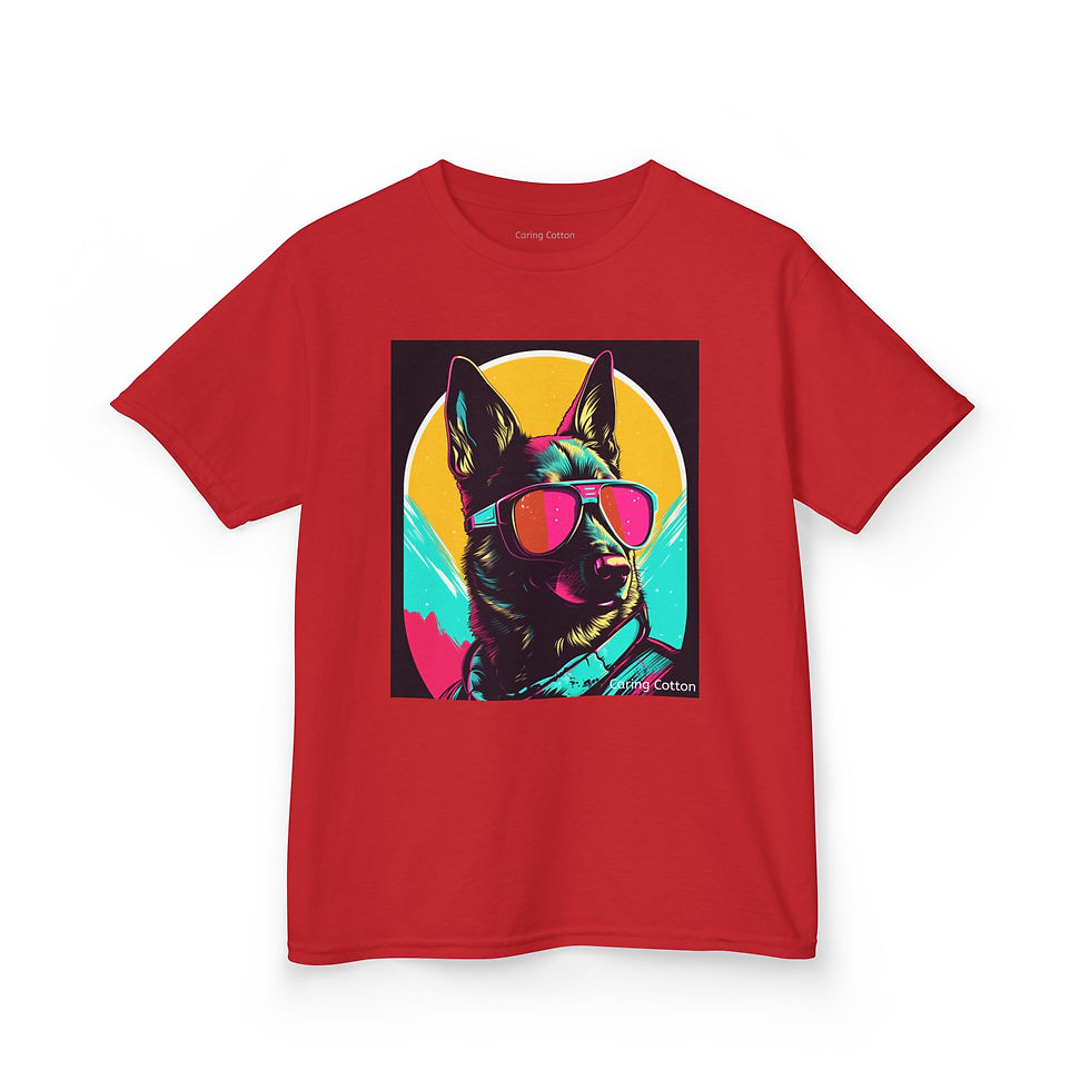 Thumbnail: Kids German Shepherd Cool Guy Tee