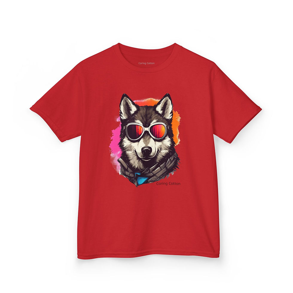 Thumbnail: Kids Siberian Husky Cool Guy Tee