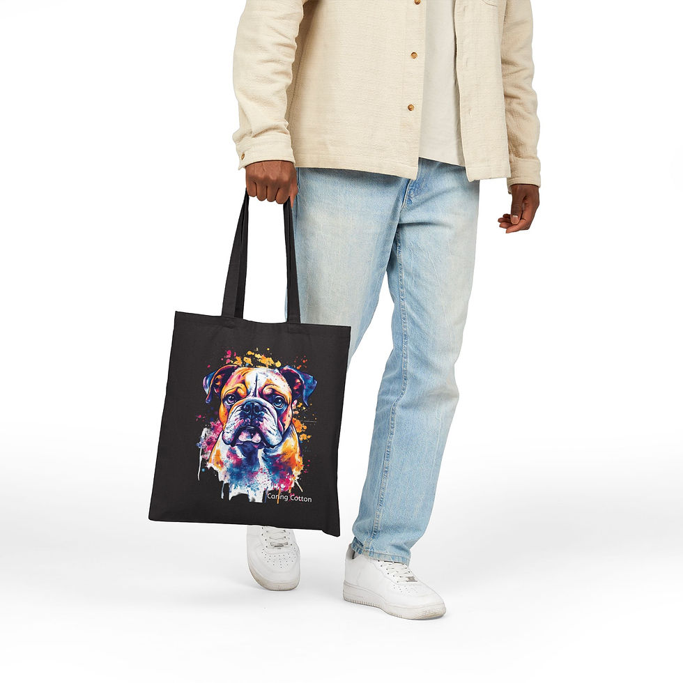 Thumbnail: Dog Lover's Cotton Tote Bag