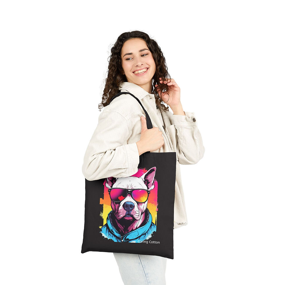 Thumbnail: Dog Lover's Cotton Tote Bag