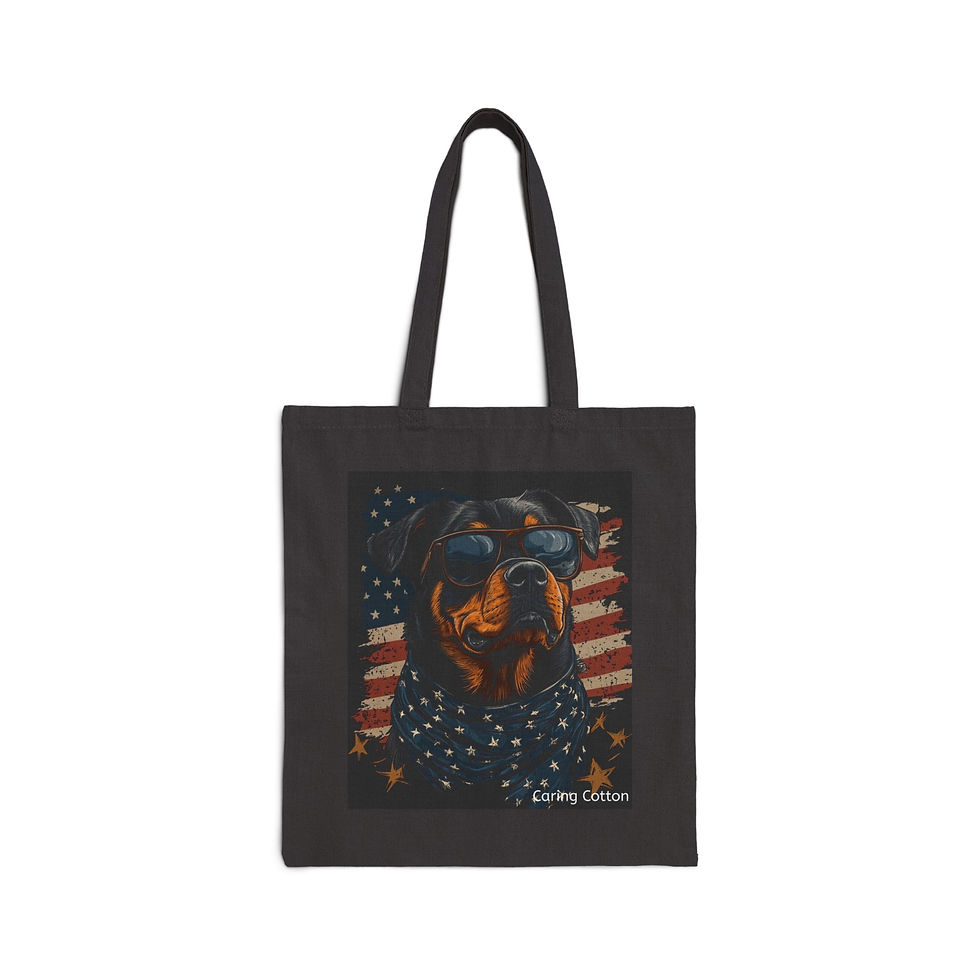 Thumbnail: Dog Lover's Cotton Tote Bag