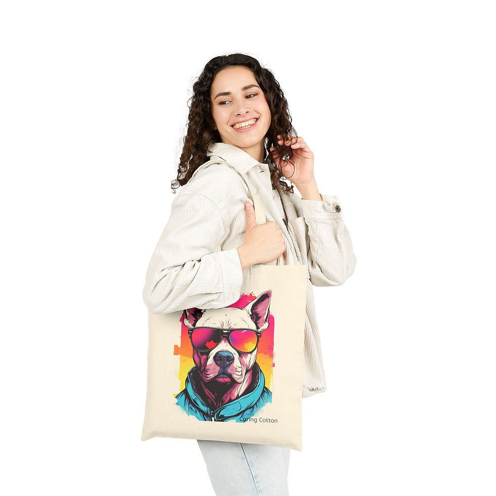 Thumbnail: Dog Lover's Cotton Tote Bag