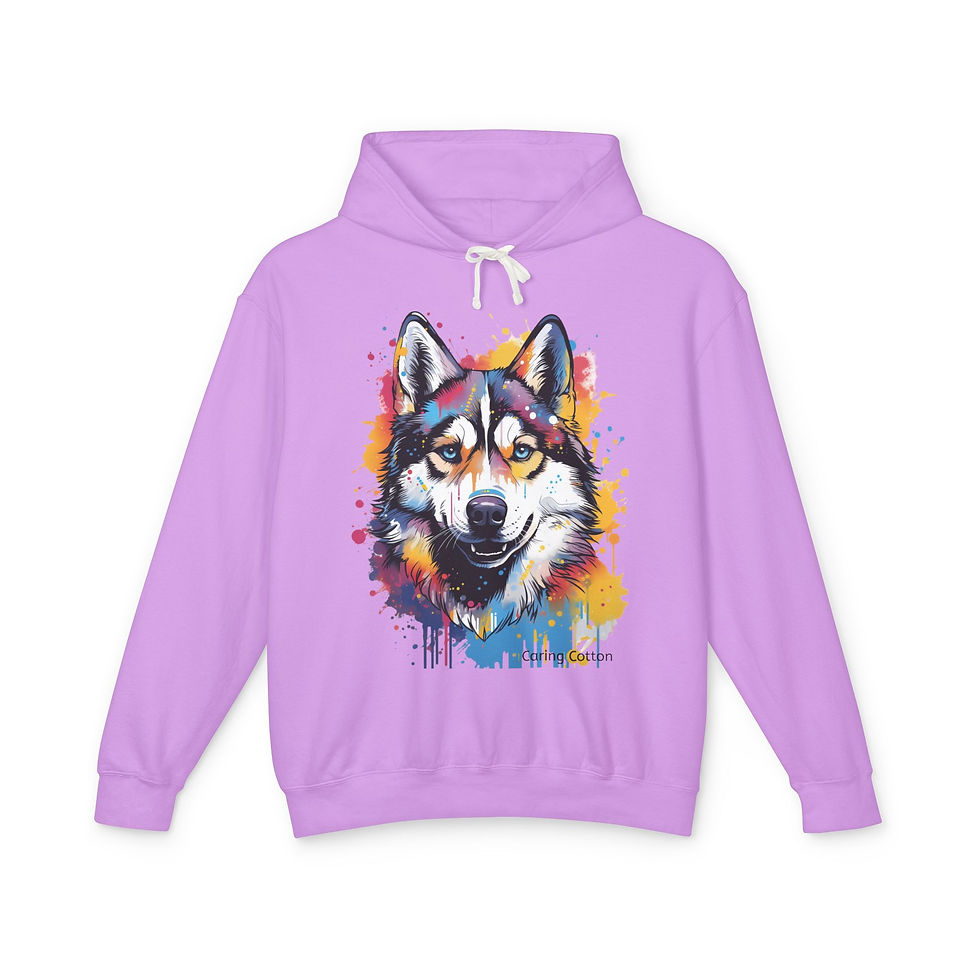 Thumbnail: Siberian Husky Pop Art Hooded Sweatshirt