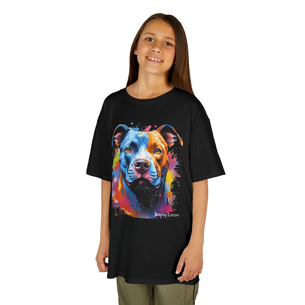 Thumbnail: Kids American Stafford Terrier Pop Art Tee