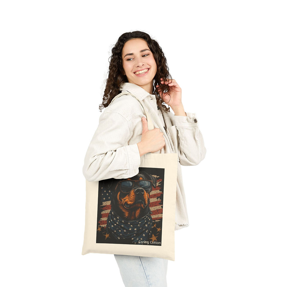 Thumbnail: Dog Lover's Cotton Tote Bag