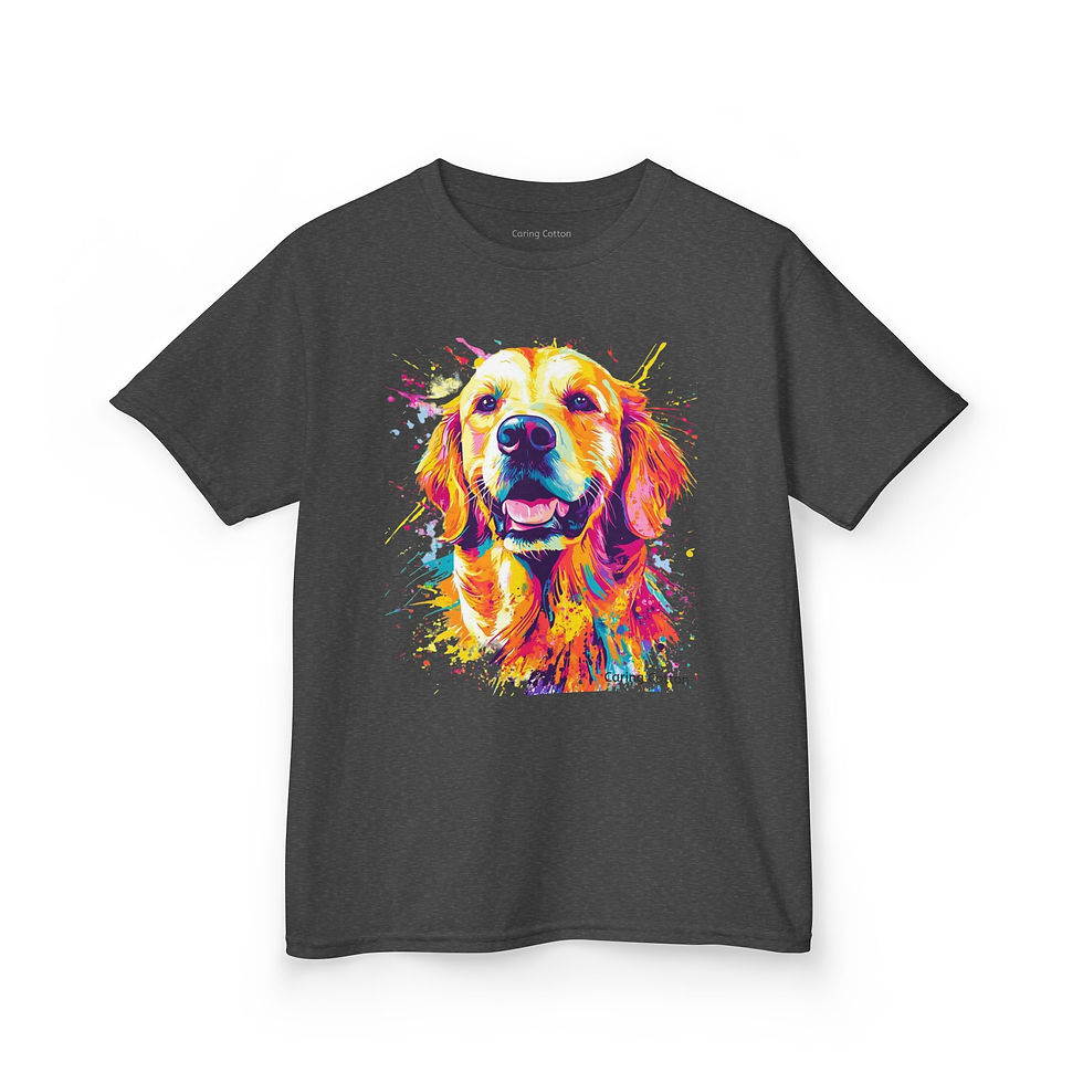 Thumbnail: Kids Golden Retriever Pop Art Tee