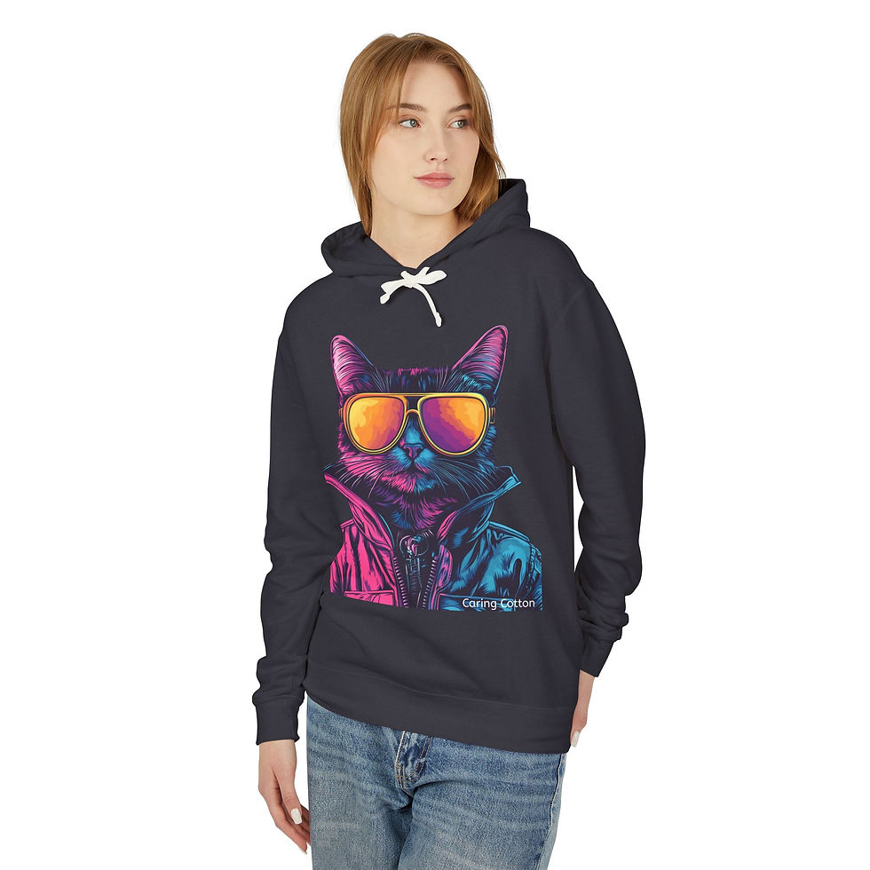Thumbnail: Cat Cool Guy Hooded Sweatshirt