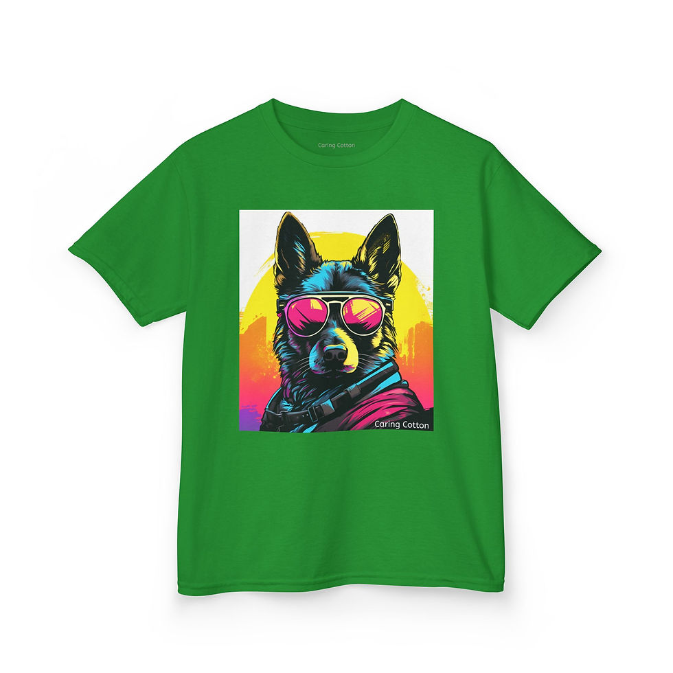 Thumbnail: Kids German Shepherd Cool Guy Tee