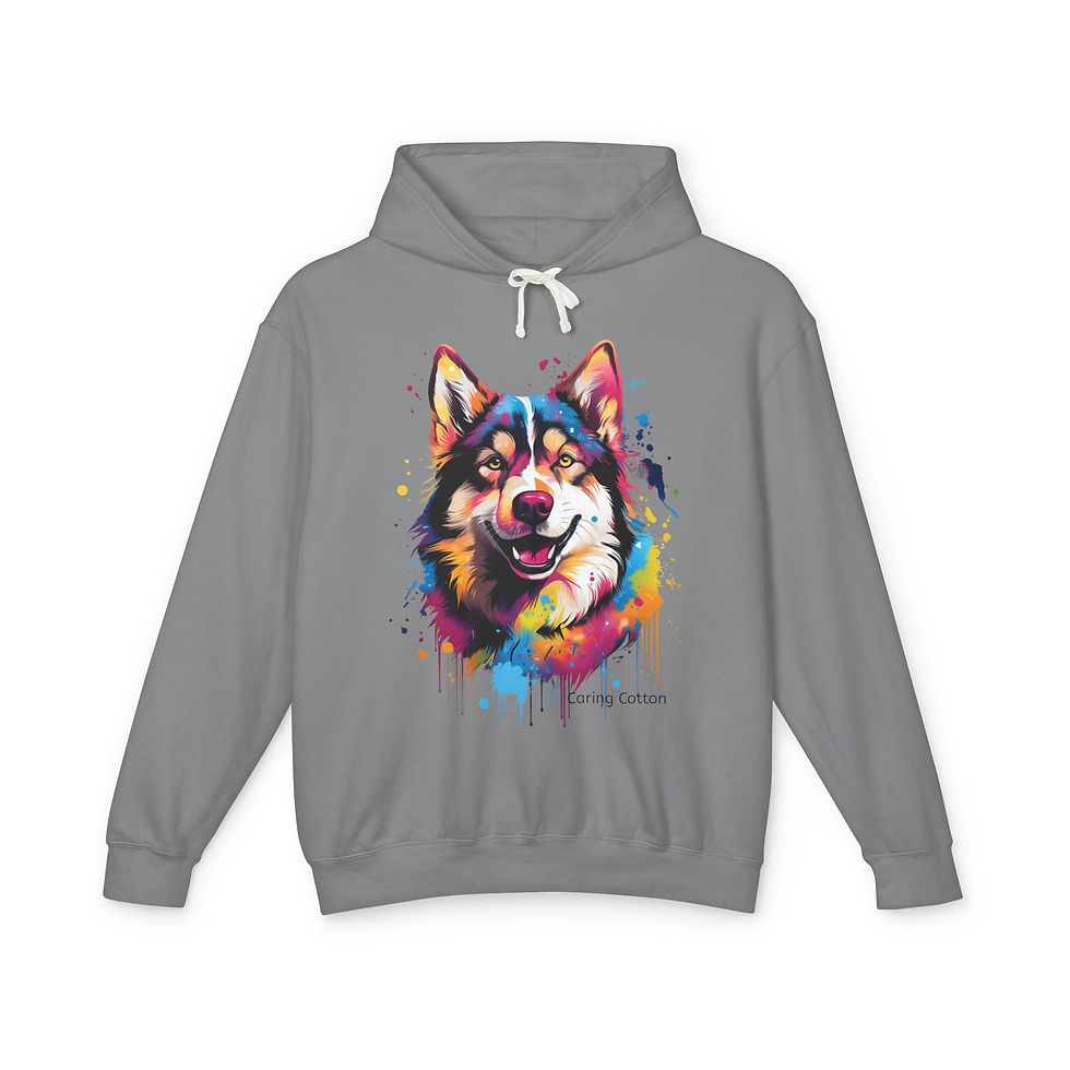 Thumbnail: Siberian Husky Pop Art Hooded Sweatshirt