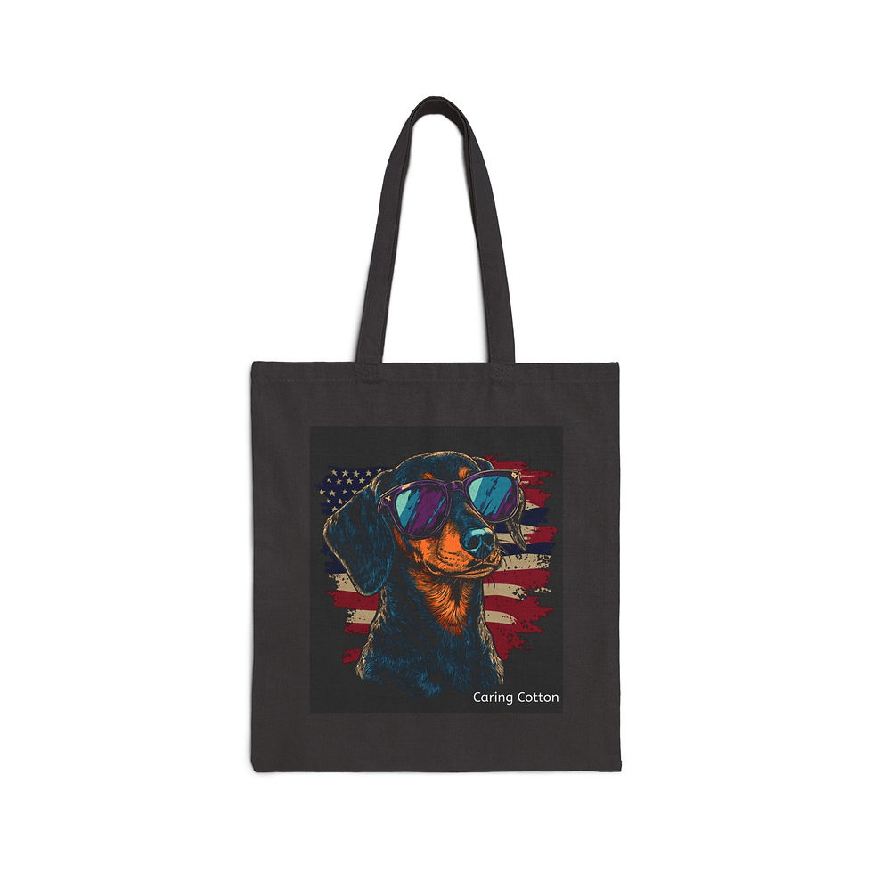 Thumbnail: Dog Lover's Cotton Tote Bag