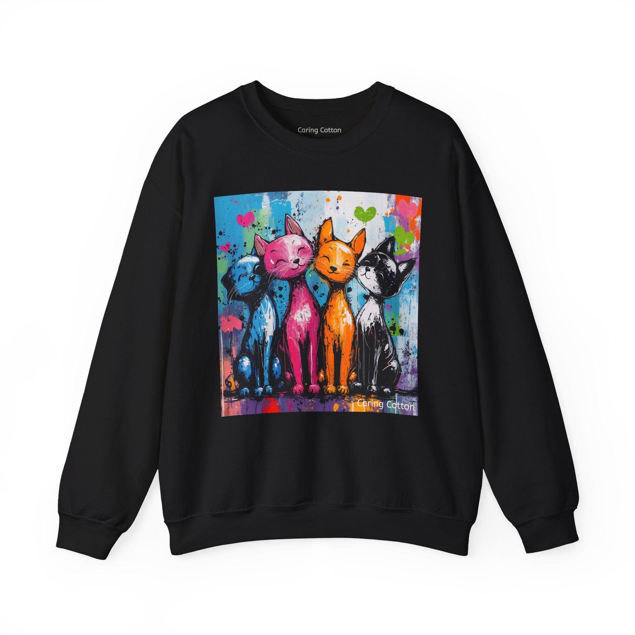 Cat Crew Pop Art Sweatshirt
