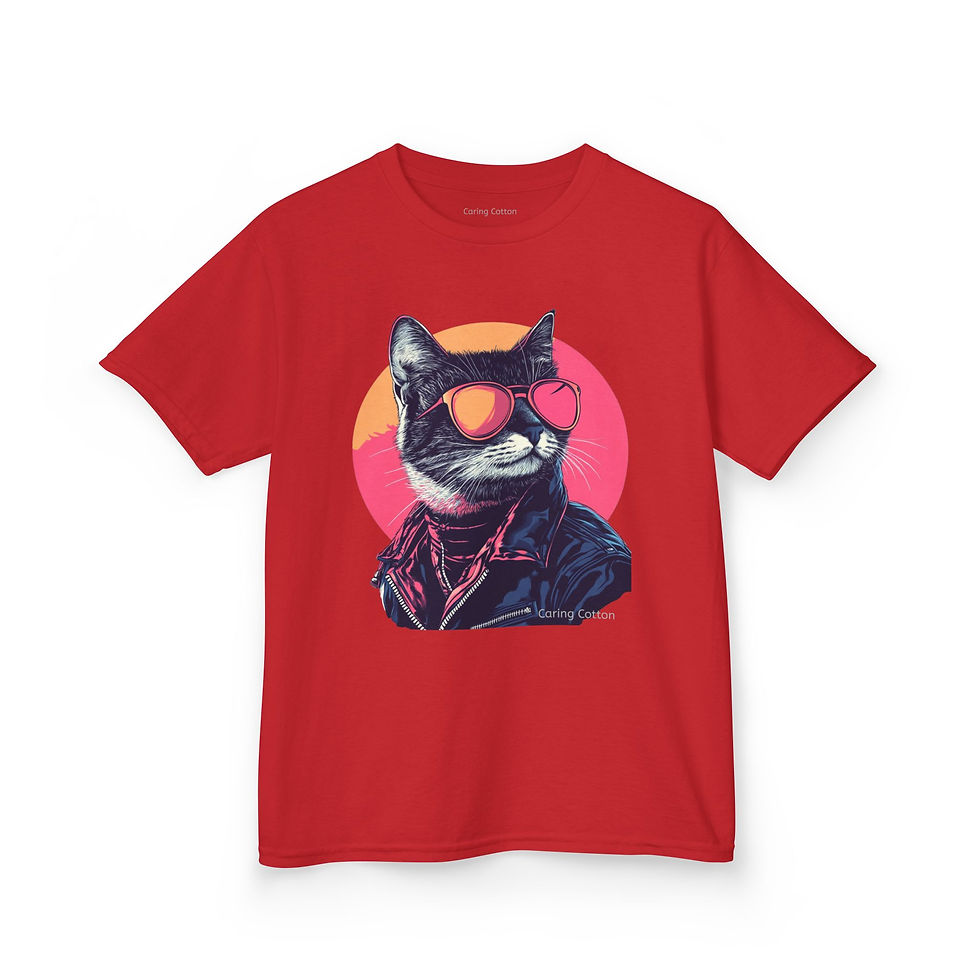 Thumbnail: Kids Cat Cool Guy Tee