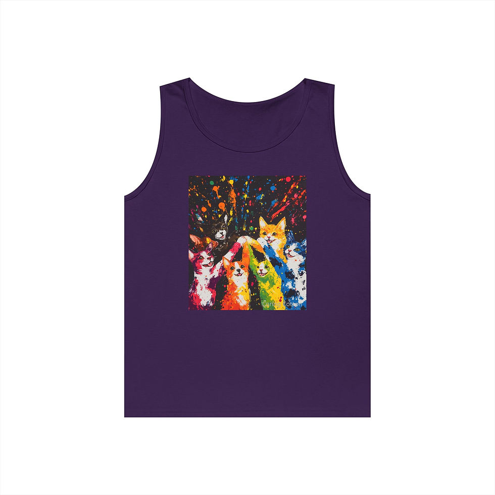 Thumbnail: Cat Party Pop Art Tank Top