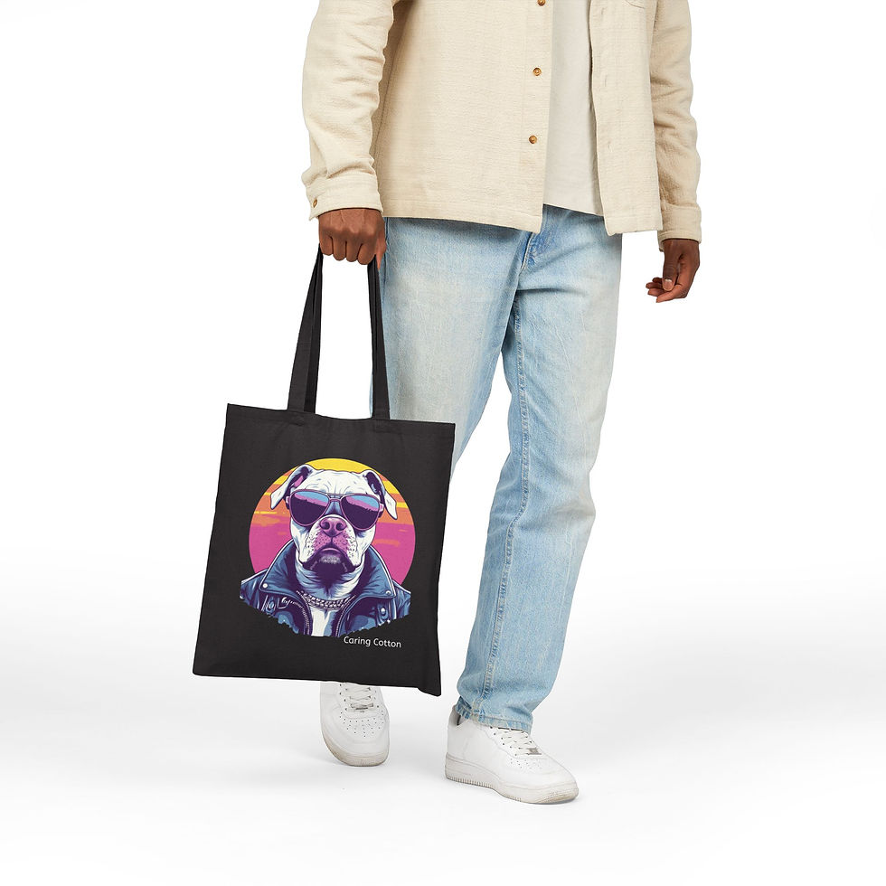 Thumbnail: Dog Lover's Cotton Tote Bag