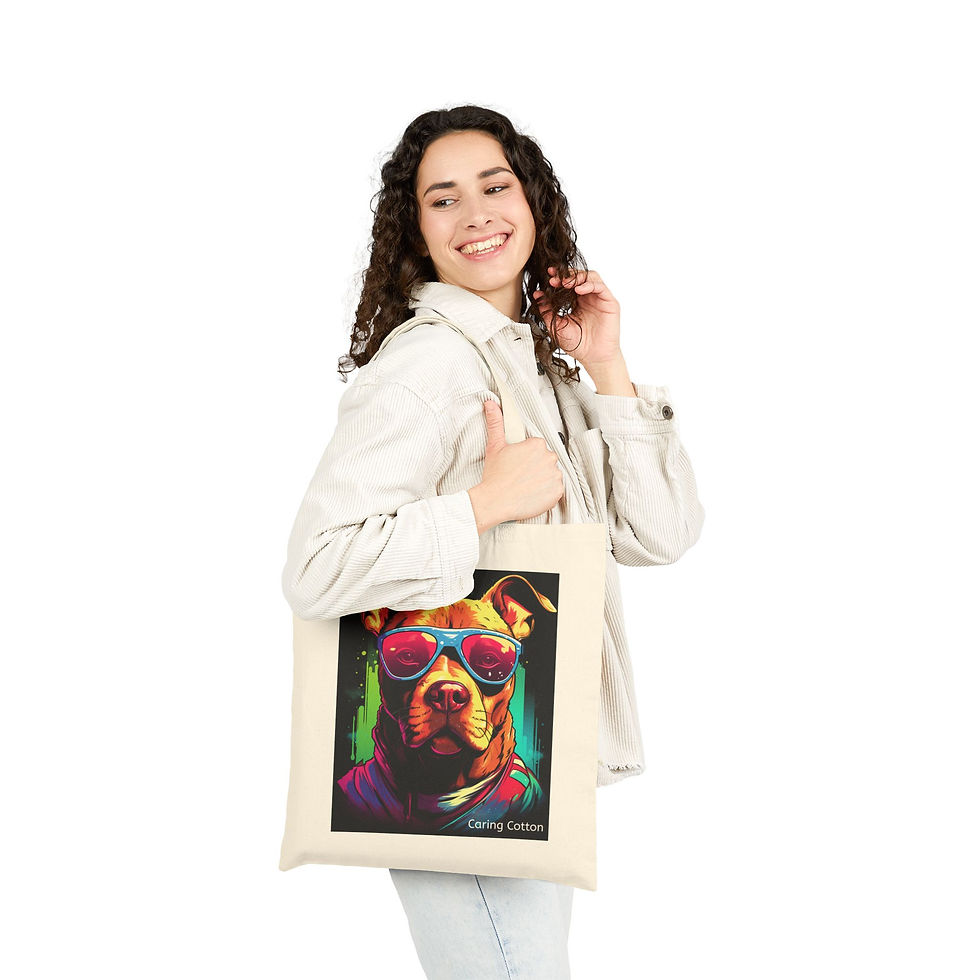 Thumbnail: Dog Lover's Cotton Tote Bag