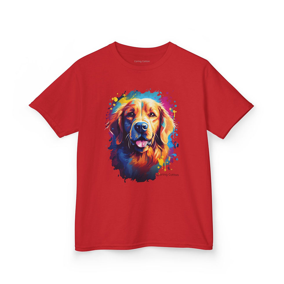 Thumbnail: Kids Golden Retriever Pop Art Tee