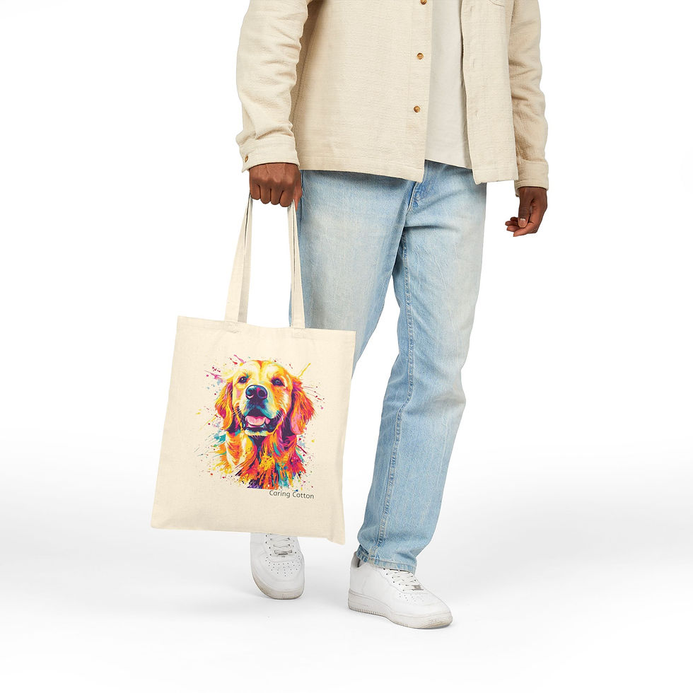 Thumbnail: Dog Lover's Cotton Tote Bag