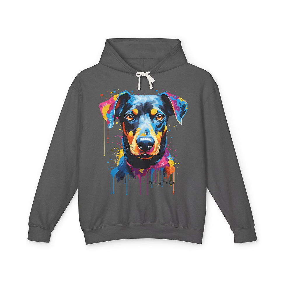 Thumbnail: Doberman Pinscher Pop Art Hooded Sweatshirt