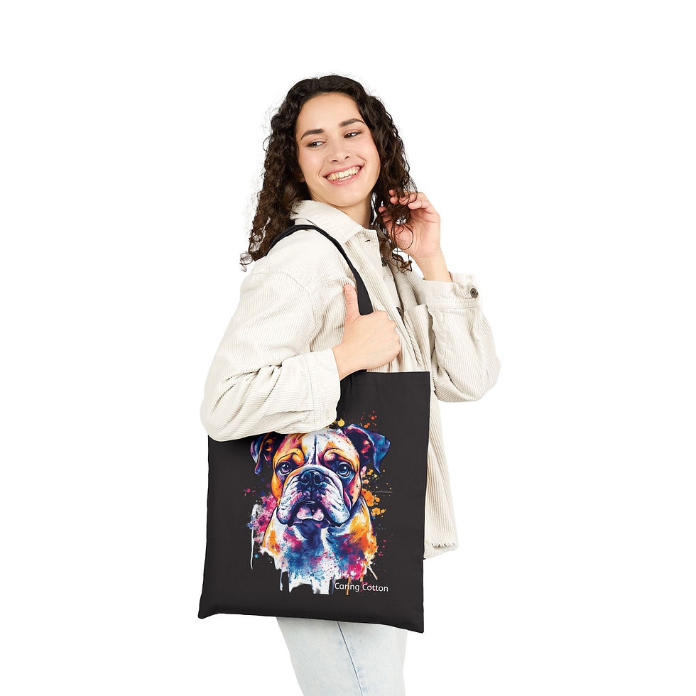 Thumbnail: Dog Lover's Cotton Tote Bag
