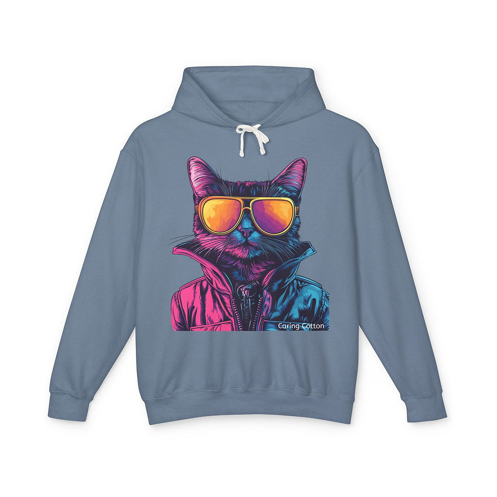 Thumbnail: Cat Cool Guy Hooded Sweatshirt