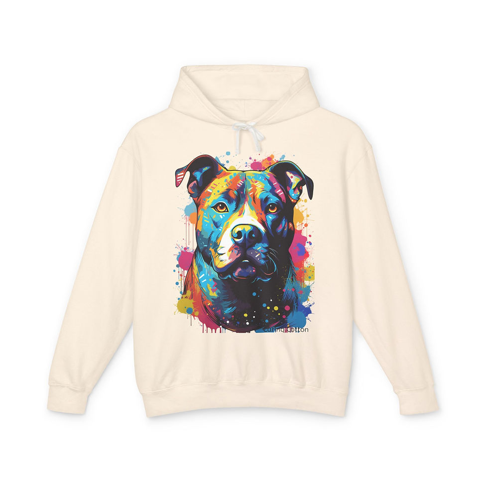 Thumbnail: American Staffordshire Terrier Pop Art Hooded Sweatshirt