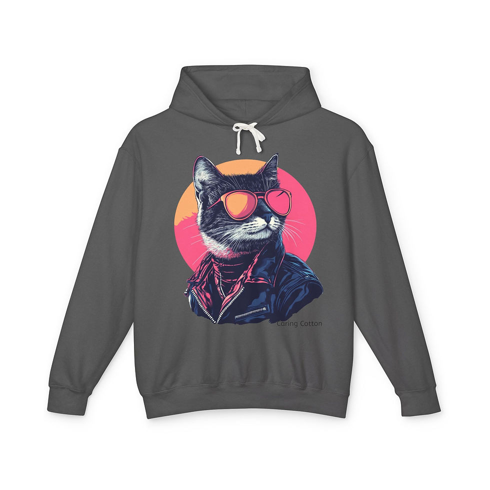 Thumbnail: Cat Cool Guy Hooded Sweatshirt