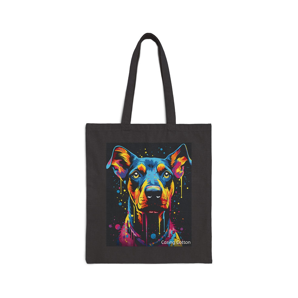 Thumbnail: Dog Lover's Cotton Tote Bag