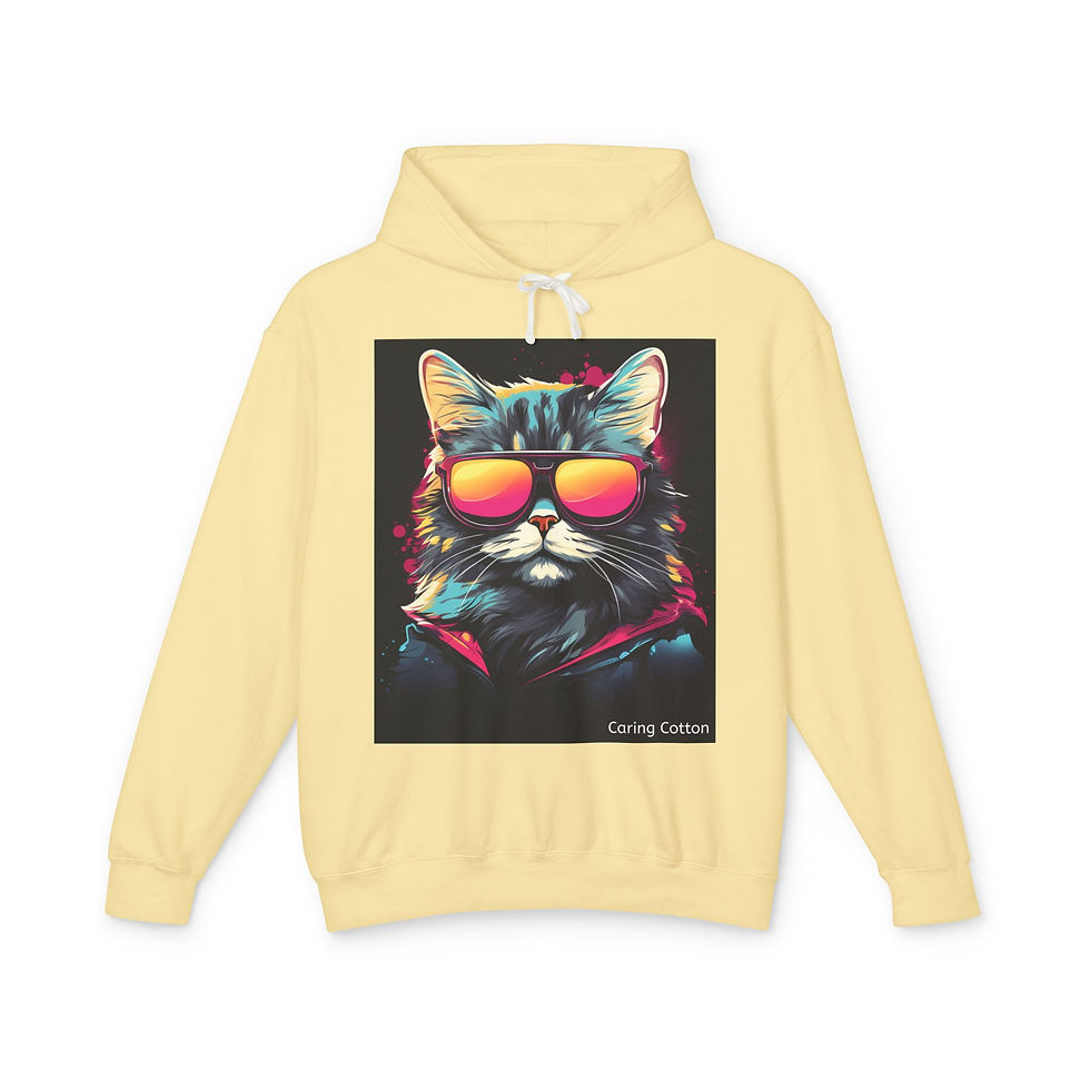 Thumbnail: Cat Cool Guy Hooded Sweatshirt