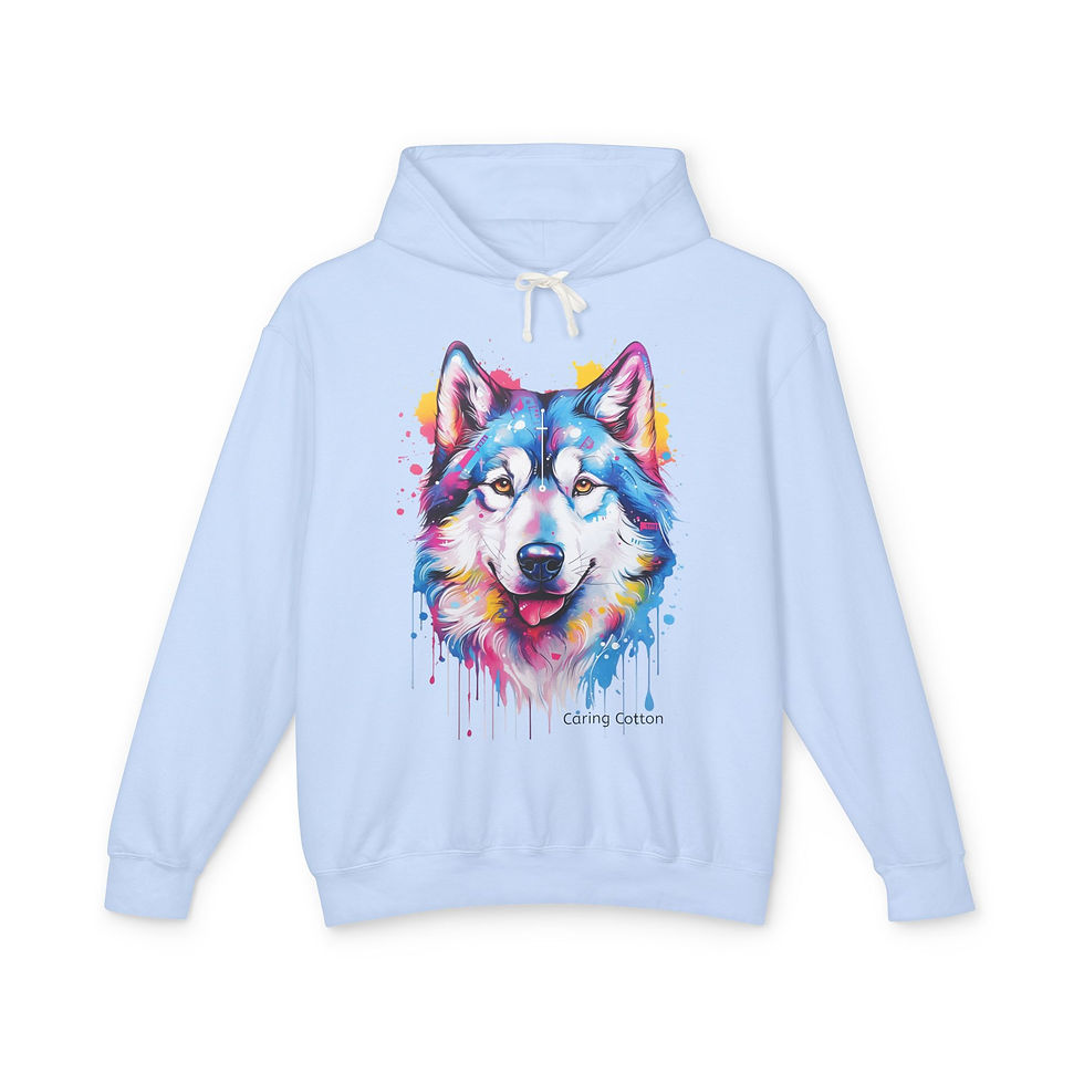 Thumbnail: Siberian Husky Pop Art Hooded Sweatshirt