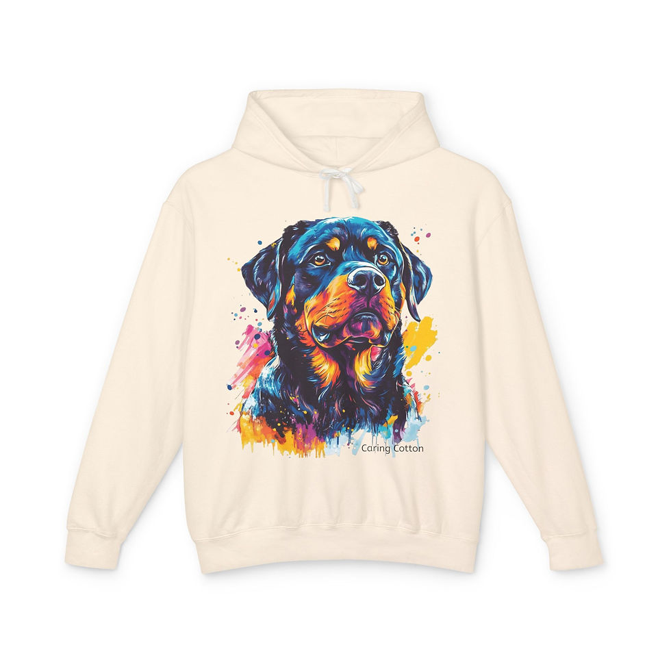 Thumbnail: Rottweiler Pop Art Hooded Sweatshirt