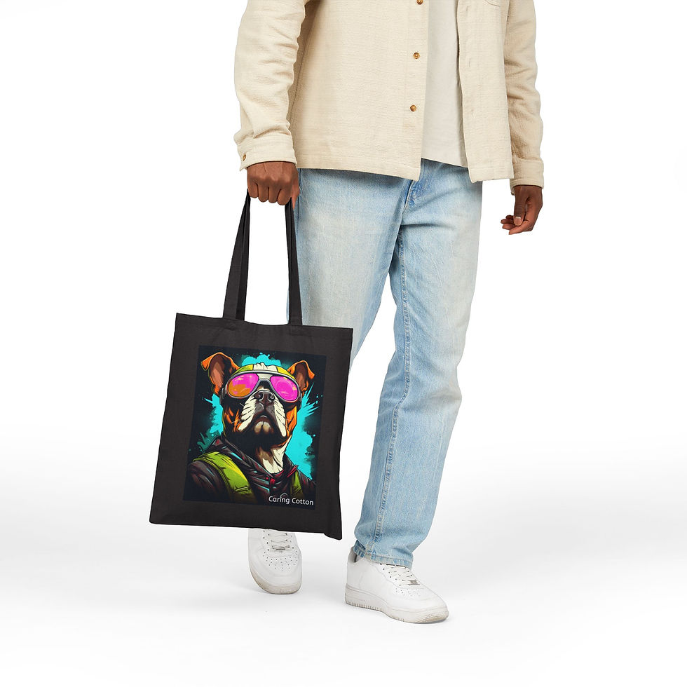 Thumbnail: Dog Lover's Cotton Tote Bag