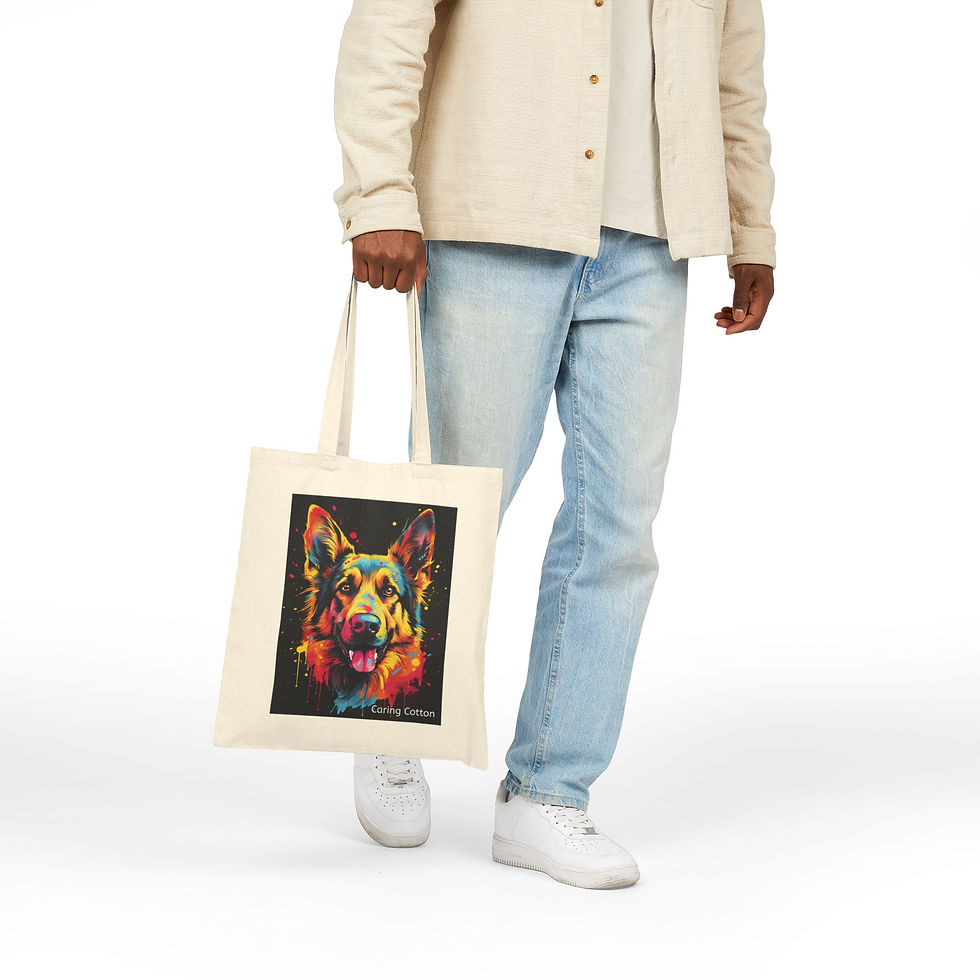 Thumbnail: Dog Lover's Cotton Tote Bag