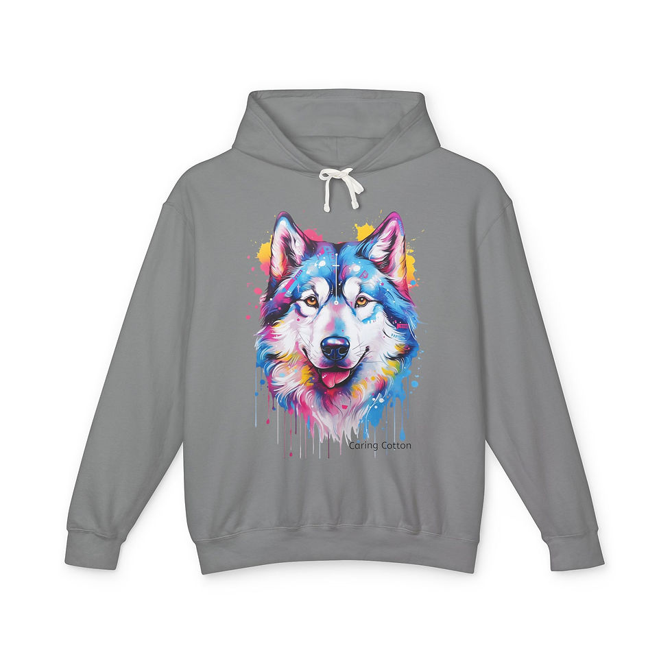 Thumbnail: Siberian Husky Pop Art Hooded Sweatshirt