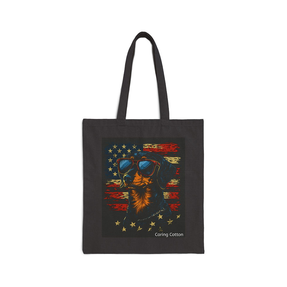 Thumbnail: Dog Lover's Cotton Tote Bag