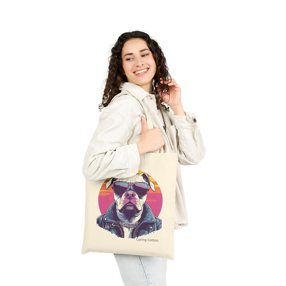 Thumbnail: Dog Lover's Cotton Tote Bag